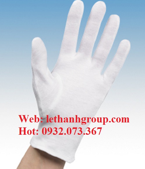 Găng tay vải thun trắng