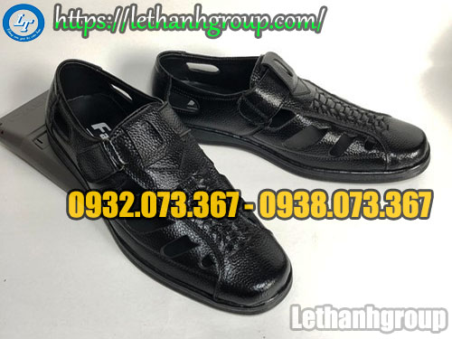Giày nhựa quai dán LP GI6161 màu đen
