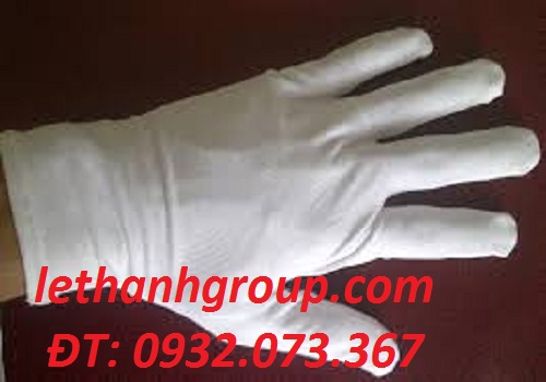 Găng tay cotton thun trắng